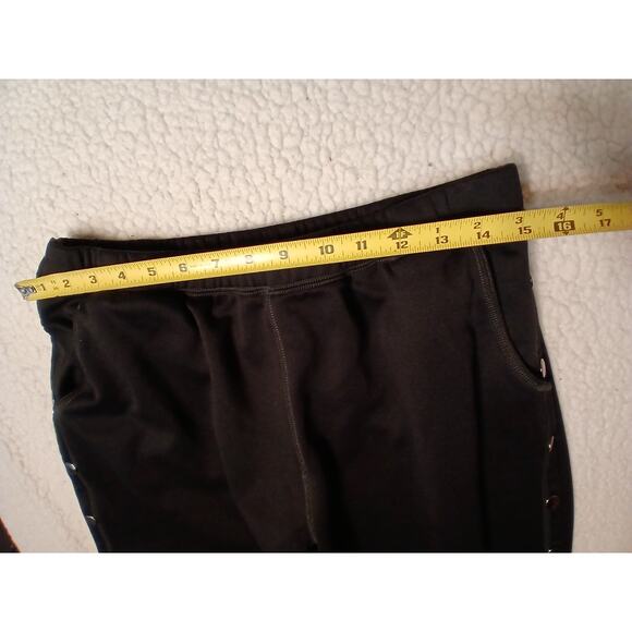 Renova Medical Recovery Sweat Pants Men's Sz L Black Tear Away Snaps Relax Easy - Picture 10 of 16